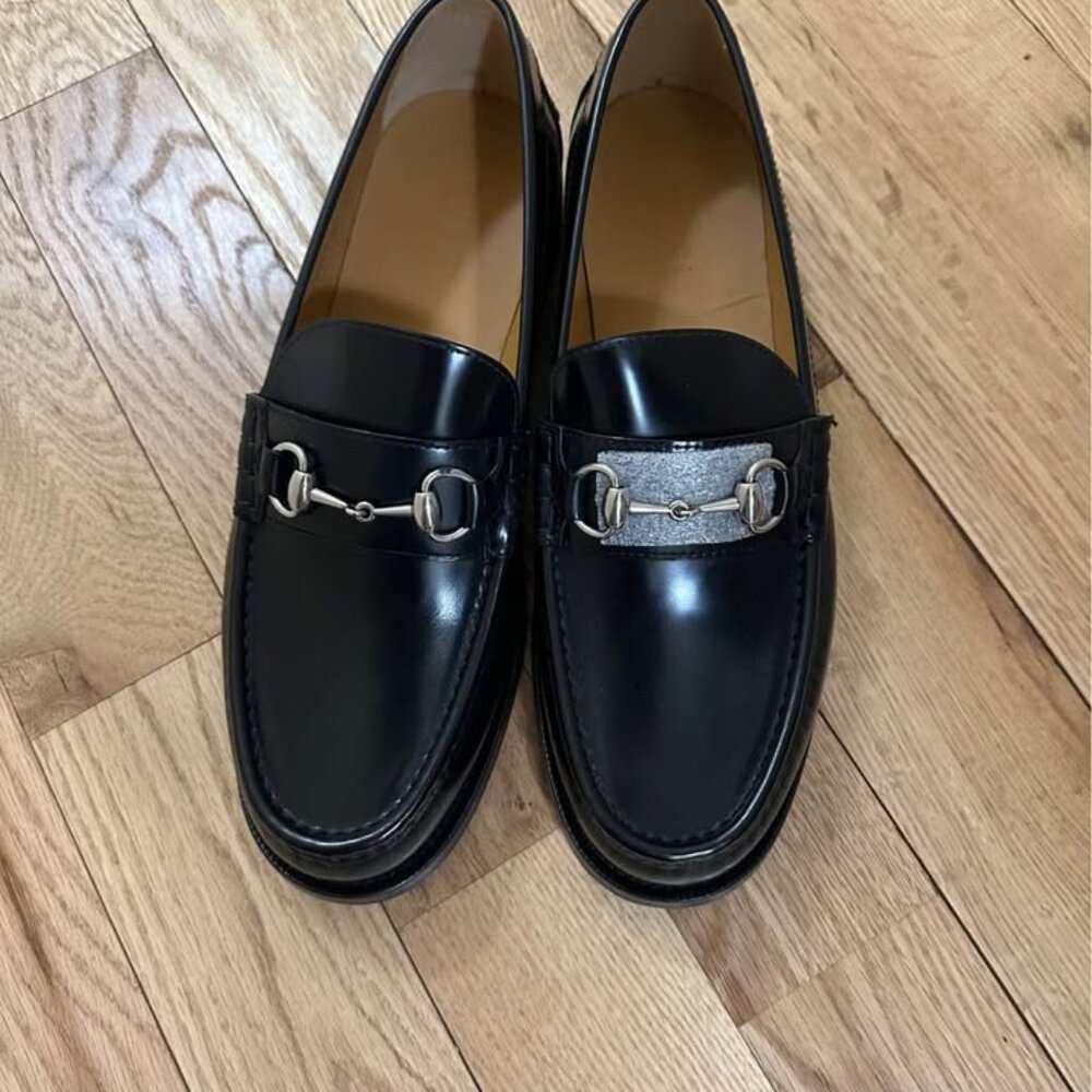 New Gucci Horsebit Leather Loafers (Men) in Box - S: 11